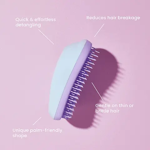 Image 1, Quick & effortless detangling Reduces hair breakage Unique palm-friendly shape Gentle on thin or brittle hair Image 2, 9.9 cm 11.9 cm 6.6 cm The Original Mini 7.9 cm The Original Fine & Fragile