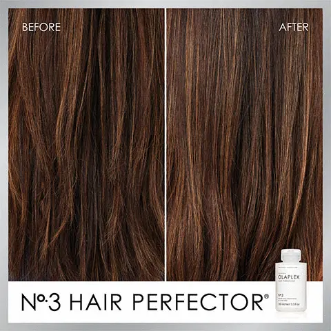 Image 1 and 2 No3. Hair Perfector Before and After. Image 3 and 4, No6 Bond Smoother Before and After. Image 5, The environment comes first, together with our updated carbon negative footprint from 2015 to 2021. We eliminate 35mm pounds of GHG from being emitted to the environment. We save 44k gallons of water from being wasted. We protect 57mm trees from being deforested. Image 6, All Hair Types, PH Balanced, Vegan, Cruelty Free, Gluten Free, Nut Free, Paraben Free, Phthalates Free, Phosphate Free, Sulfate Free.