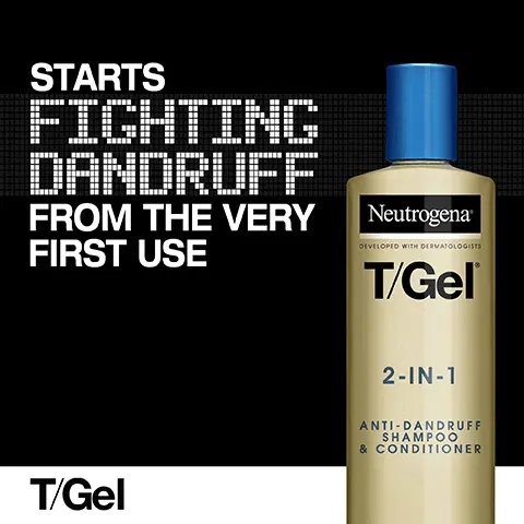 Starts fighting dandruff from the very first use. Developed with dermatologists. Lightly fragranced. Explore the t/gel daily range. Contains shampoo and conditioner leaving hair feeling soft and shiny in just one step.