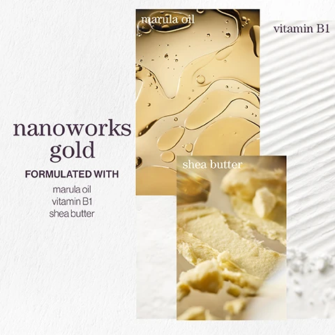 Image 1 - A graphic showing three images: a close-up of marula oil, a close-up of shea butter, and textured white background with the text nanoworks gold, formulated with, marula oil, vitamin B1, and shea butter.
Image 2 - Image shows a promotional graphic with three sections: one featuring sparkling sugar, another displaying a coconut half, and the last containing pink oil droplets; text includes color fanatic, formulated with, xylose, coconut oil, and camellia seed oil.
Image 3 - An image featuring five stars, a review stating Amazing I have tried many over the years and nothing compares to this! It leaves my dehydrated hair feeling silky smooth, and text at the bottom reading LOOKFANTASTIC VERIFIED CUSTOMER REVIEW, with strands of wet hair in the background.
Image 4 - A bottle of Pureology Color Fanatic leave-in spray is shown next to a five-star rating and a customer review that reads Would recommend! Love this spray, got recommended by hairdresser a few years ago and I have been using it religiously since! LOOKFANTASTIC VERIFIED CUSTOMER REVIEW.
Image 5 - Image of a light, textured background with bubbles, featuring the text pro favourite and a quote about a hair care product, attributed to Neil Moodie, Pureology UKI Ambassador.
Image 6 - An image of two Pureology hair care products, a bottle of Nanoworks Gold shampoo and a bottle of Nanoworks Gold conditioner, with the text Revive, renew, relax for 4x smoother strands* benefit: Renews softness, manageability & shine visible.
Image 7 - A collage of three images featuring a dewy pear, vanilla pods, and ylang-ylang flowers with the text nanoworks gold long days, cool nights with notes of dewy pear, ylang ylang, vanilla.
Image 8 - Image showing three overlapping panels featuring a close-up of a pink rose, a texture of wood, and slices of ginger, with the text color fanatic, beneath blossoming trees with notes of, followed by cedarwood, rose, and ginger.
Image 9 - Image shows a beige background with three sections featuring icons and text, describing product features: vegan formulas with a note about sulfate-free cleansing, recycled bottles made from post-consumer recycled materials, and up to 80+ washes in one bottle, highlighting concentration and water efficiency.