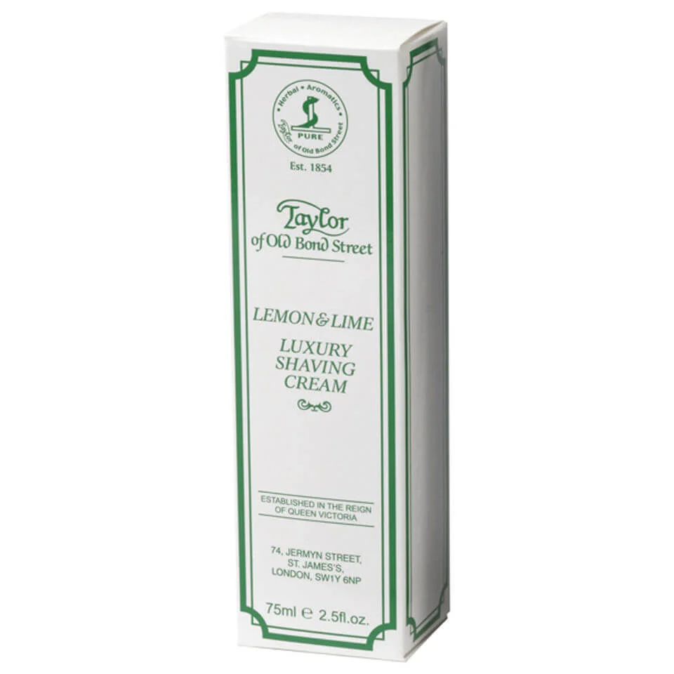 Crème de Rasage en Tube Taylor of Old Bond Street (75g) - Citron et Citron VertImage1