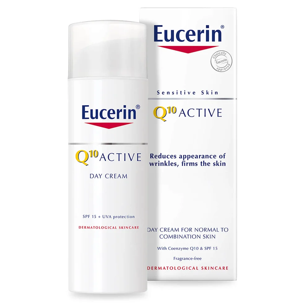 Eucerin® Sensitive Skin Q10 Active Crème de jour anti-rides peaux sensibles SPF 15 (50ml)Image1