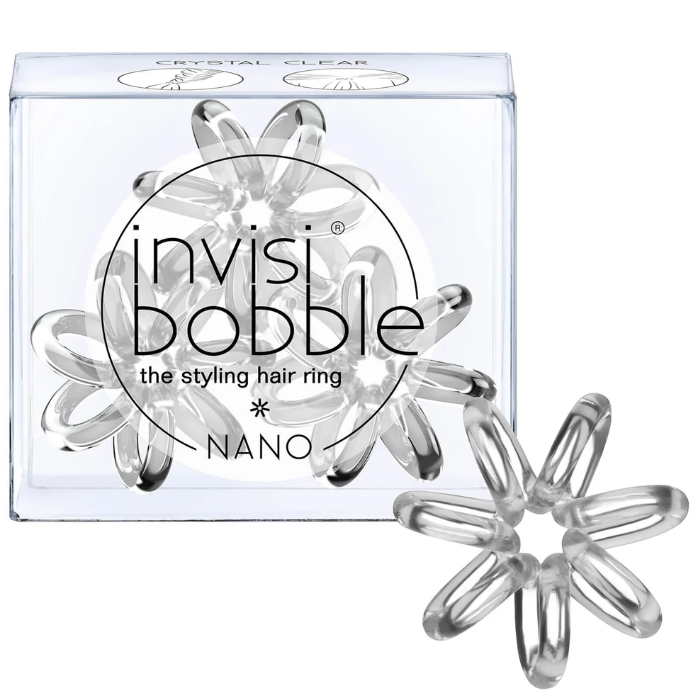 Attache cheveux invisibobble Nano (3 pièces) - Transparente comme le cristalImage1