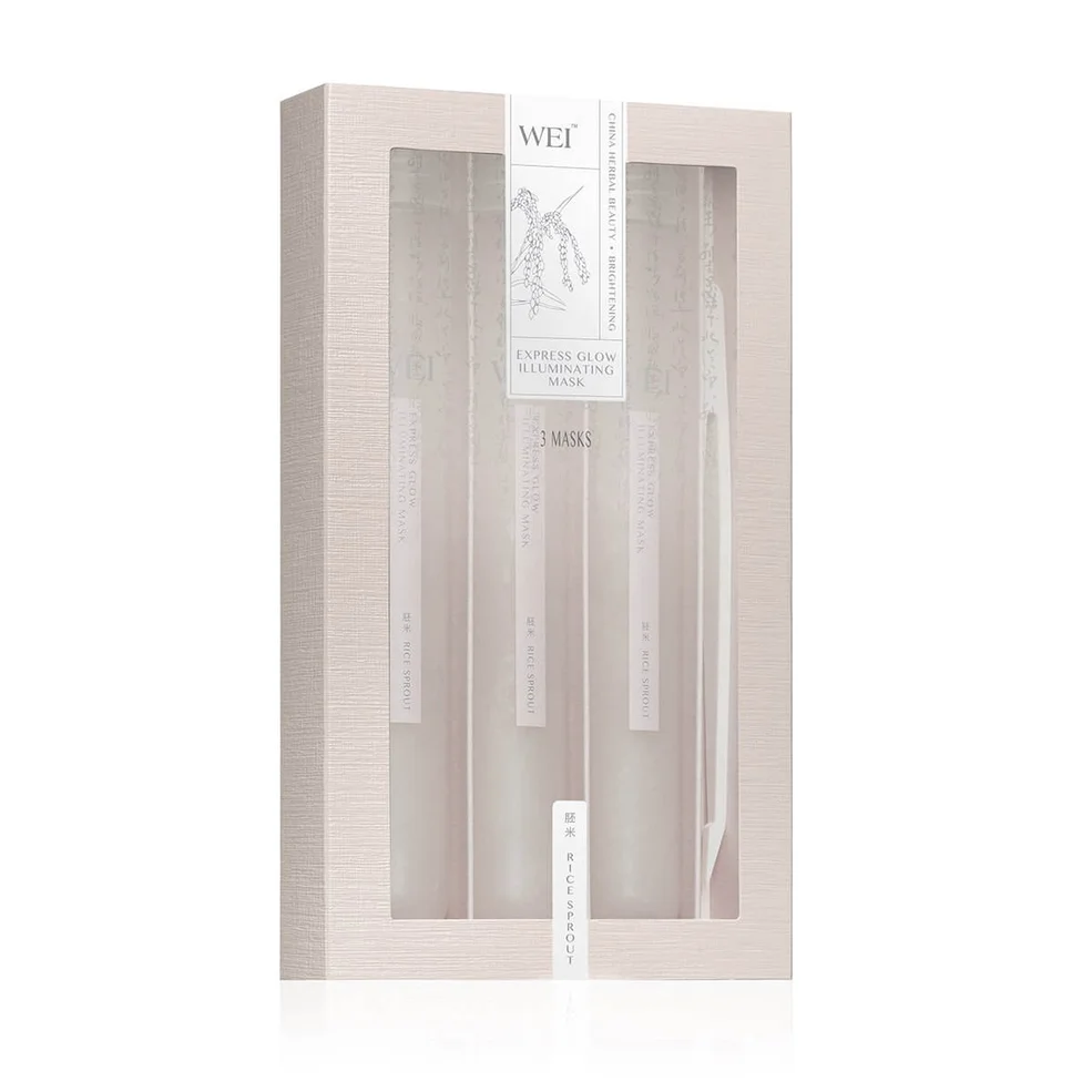WEI Rice Sprout Express Glow Illuminating Masks (Pack of 3)Image1