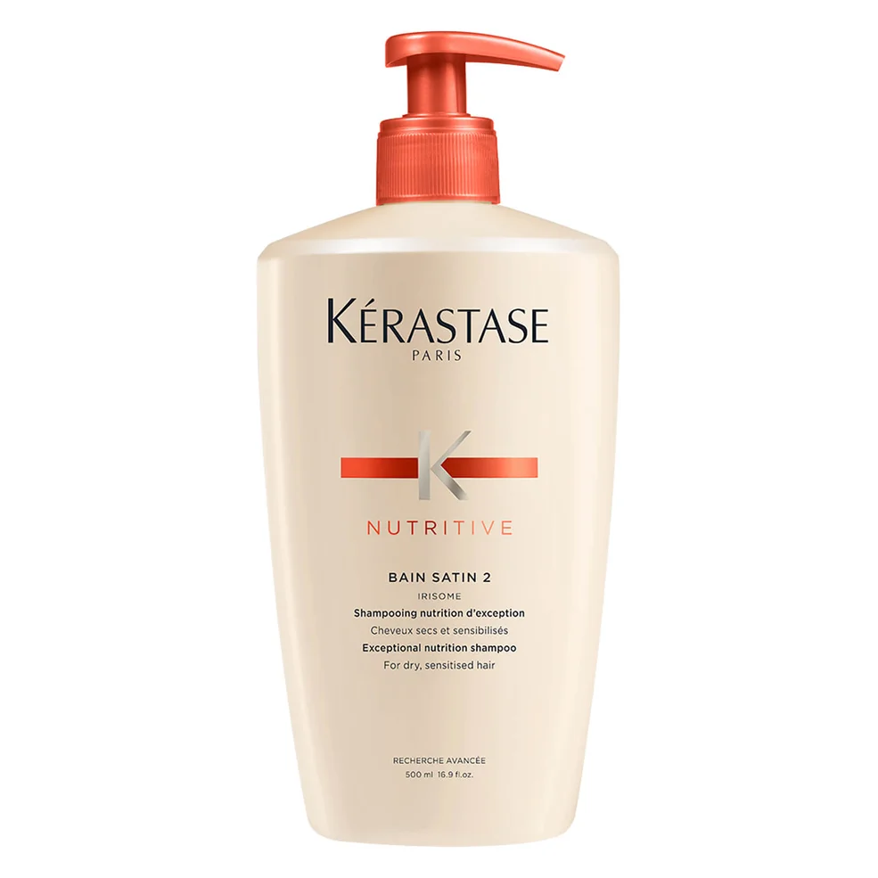 Kérastase Nutritive Bain Satin 2, Shampoing Cheveux Secs et Sensibilisés (500ml)Image1