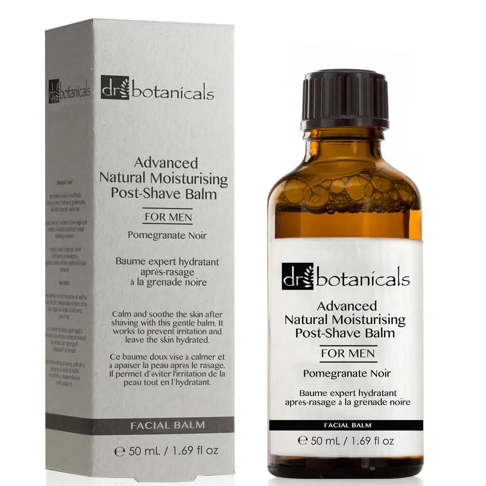 Baume Expert Hydratant Après-Rasage à la Grenade Noire pour Homme Dr Botanicals 50 mlImage1