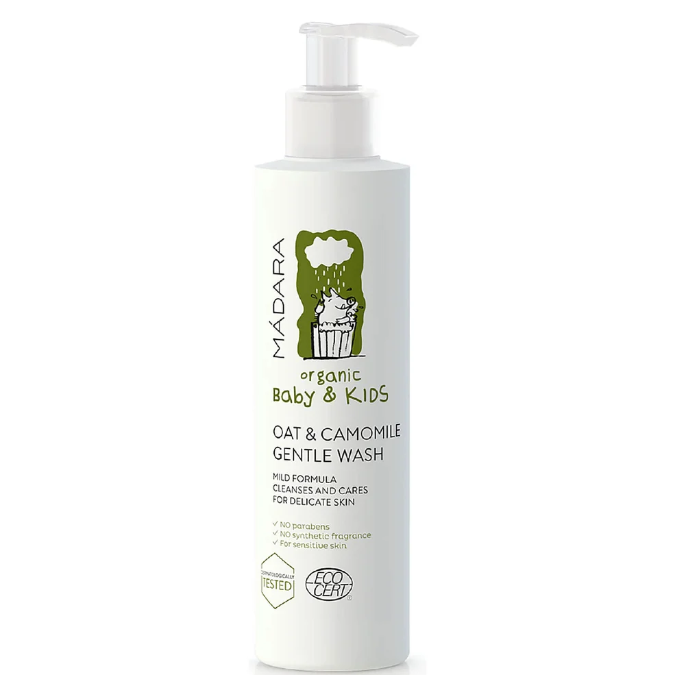 Gel douche doux biologique Bébé & Enfants « Oat & Camomille » (Avoine & Camomille) MÁDARA 200 mlImage1