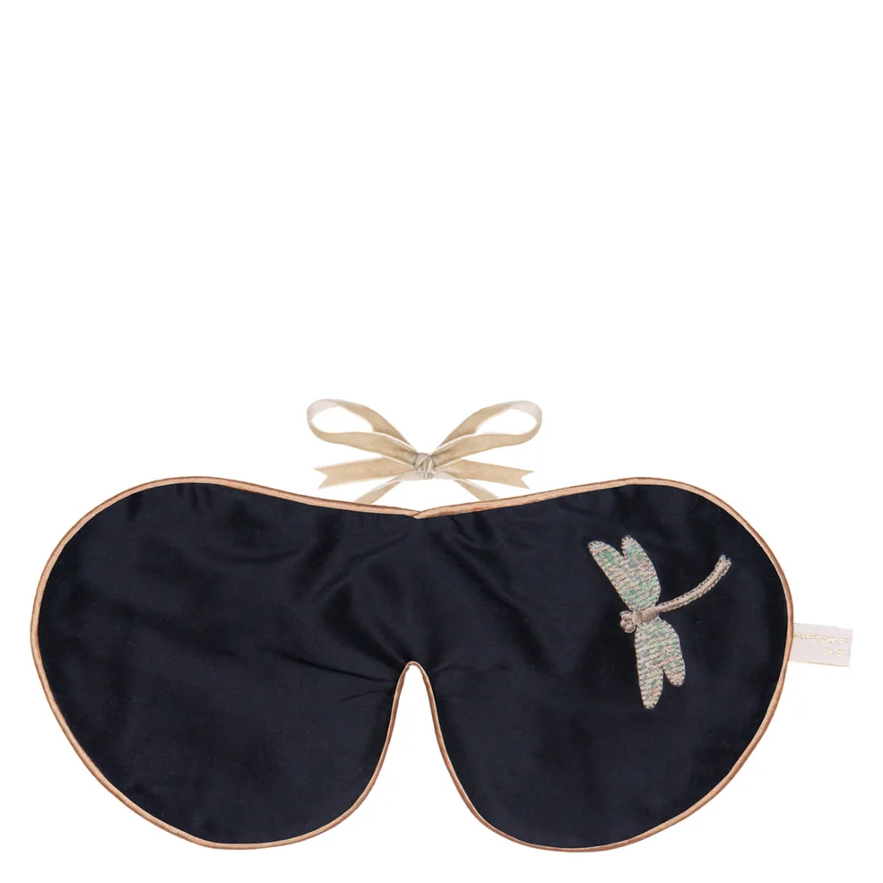 Holistic Silk Eye Mask Slipper Gift Set - Black - SImage1