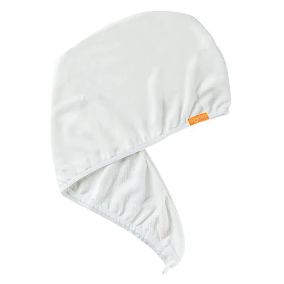 Serviette séchante turban Lisse Luxe Aquis - Blanc ivoireImage1