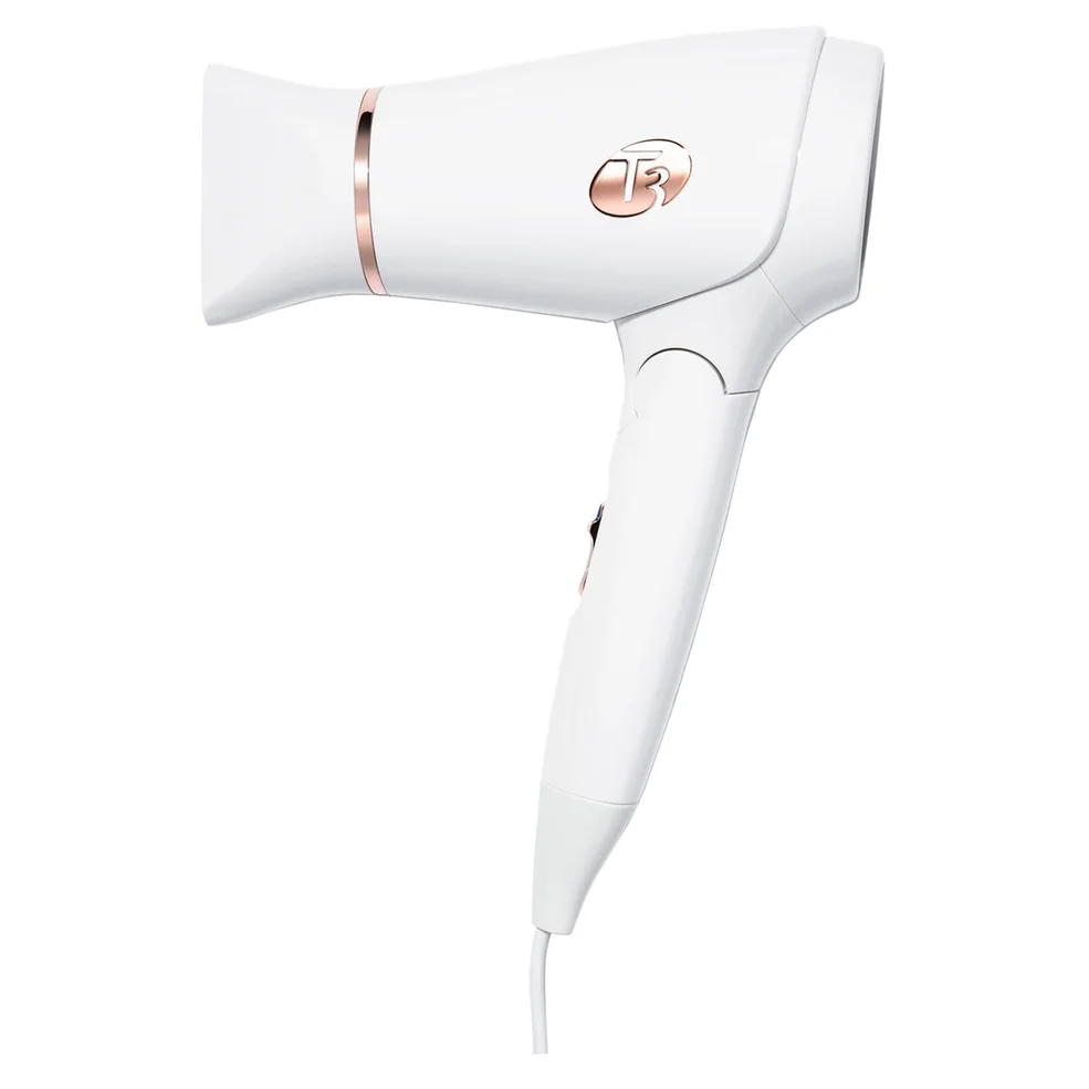 Sèche-cheveux ultra-léger compact T3 (blanc/or rose)Image1