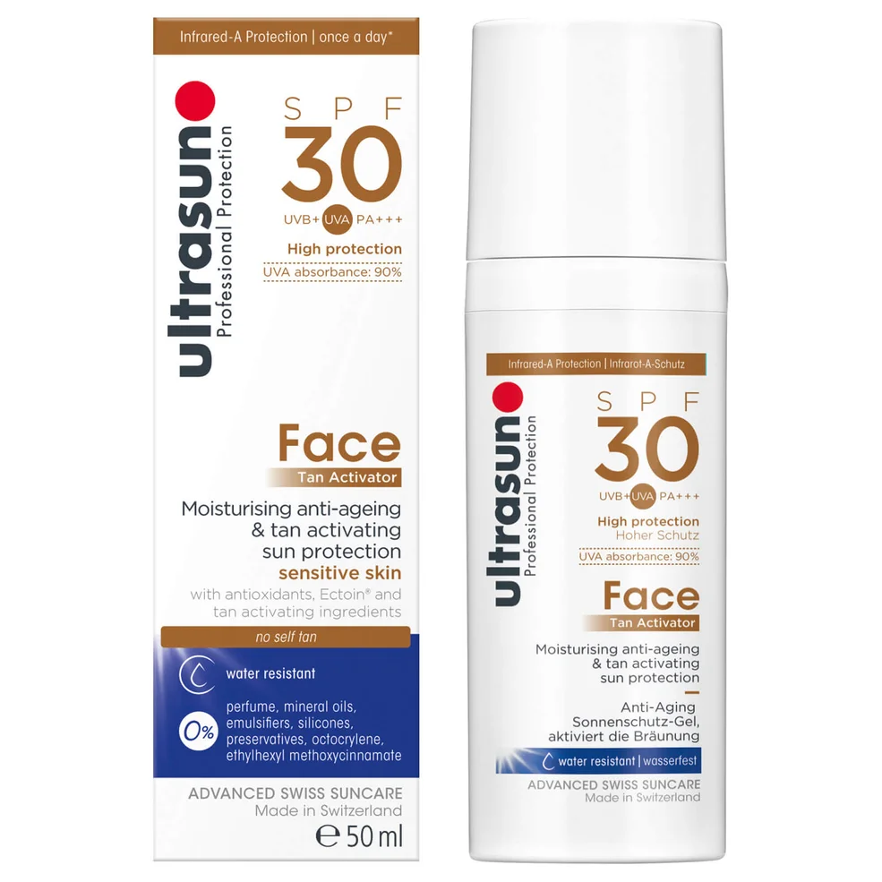 Gel solaire Visage activateur de bronzage SPF 30 Ultrasun 50 mlImage1