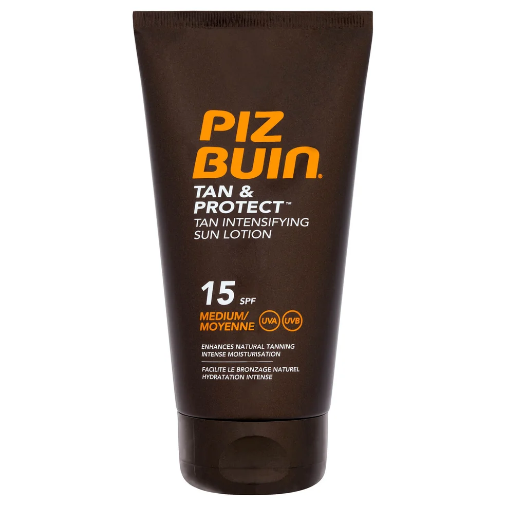 Crème Solaire Protectrice Intensificateur de Bronzage Tan & Protect Piz Buin – Protection Moyenne SPF 15 150 mlImage1