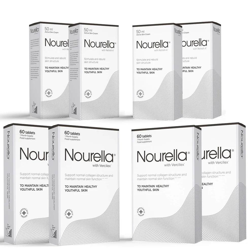 Nourella 4 Month Bundle (4 x Tablets 60 and 4 x Cream 50ml)Image1