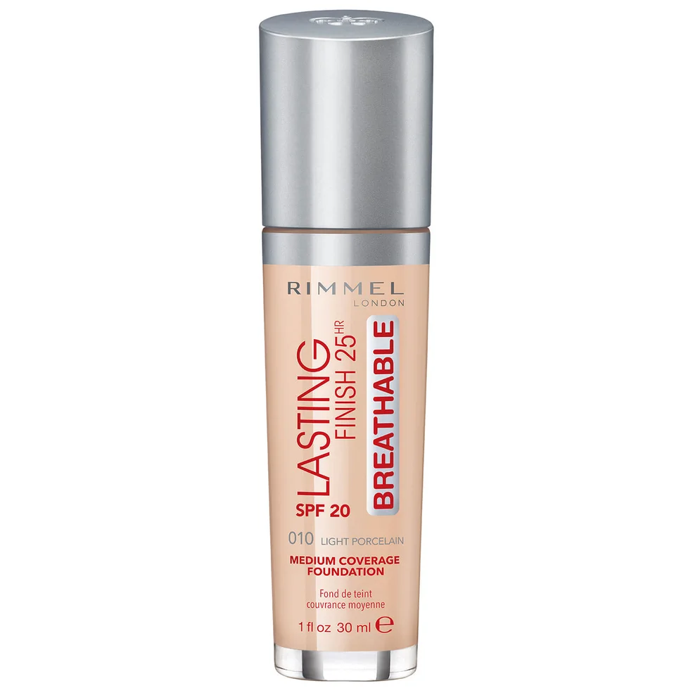 Fond de teint Lasting Finish Breathable Rimmel 30 ml (disponible en plusieurs teintes)Image1