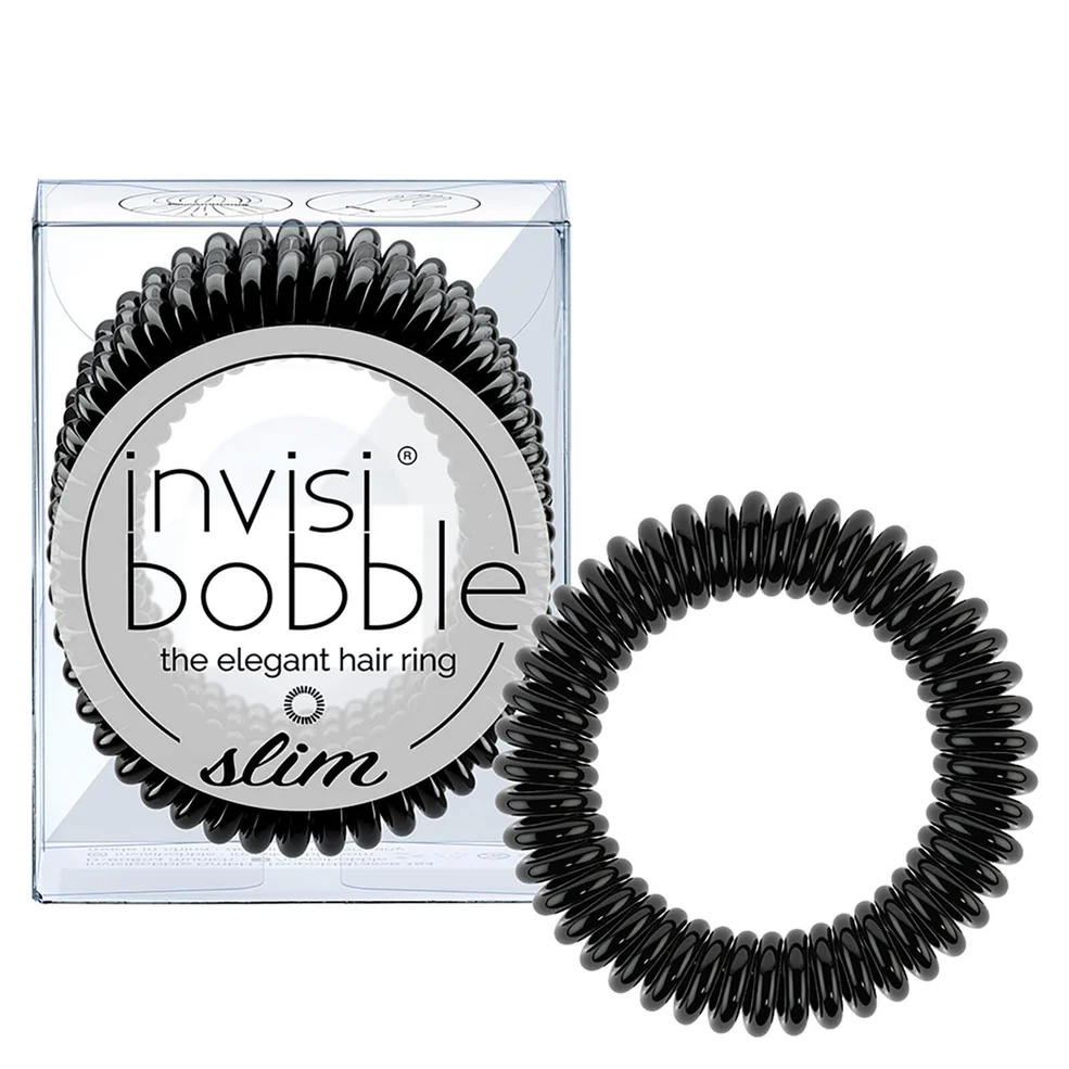 Élastique fin pour cheveux invisibobble Slim - True Black (noir véritable)Image1