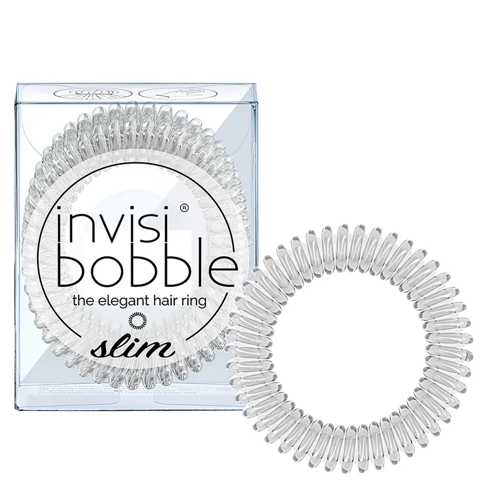 Élastique fin pour cheveux invisibobble Slim - Crystal Clear (cristal clair)Image1