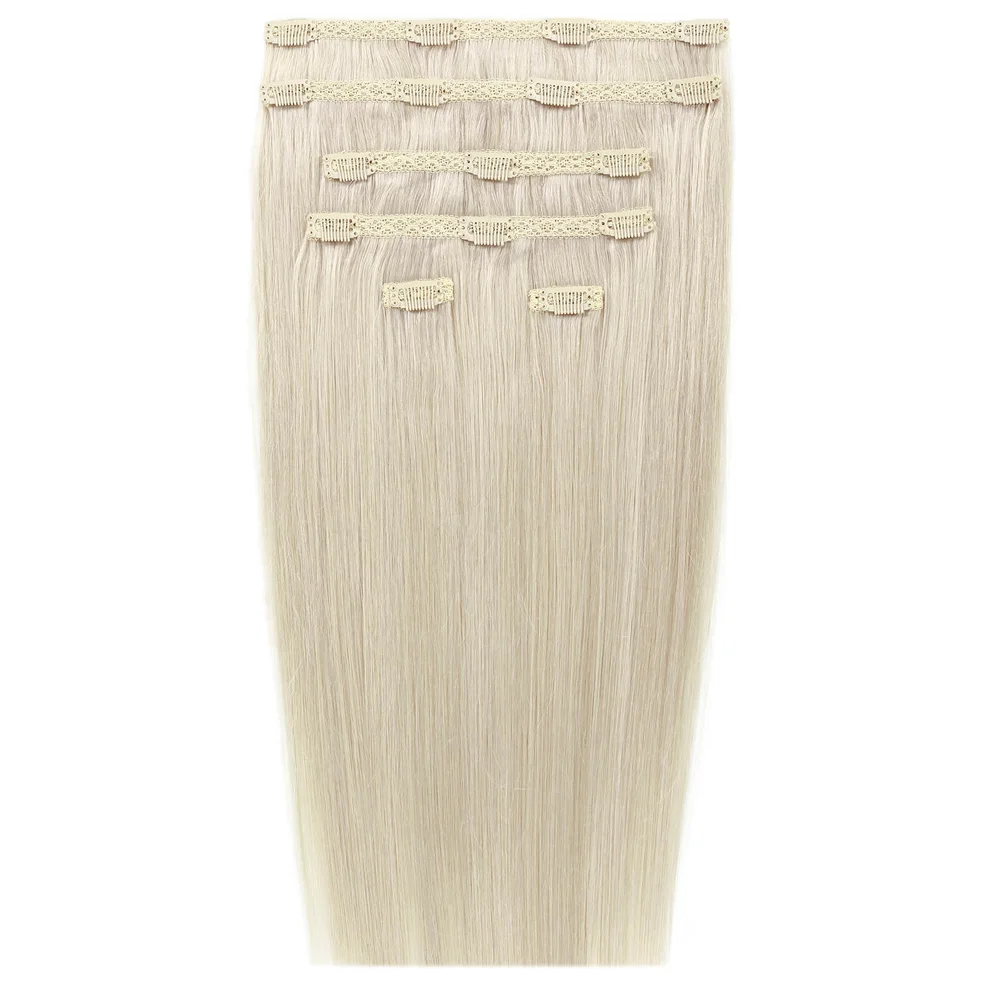 Extensions Capillaires à Clipser 18" Double Hair Set Clip-In Extensions – Pure Platinum 60aImage1