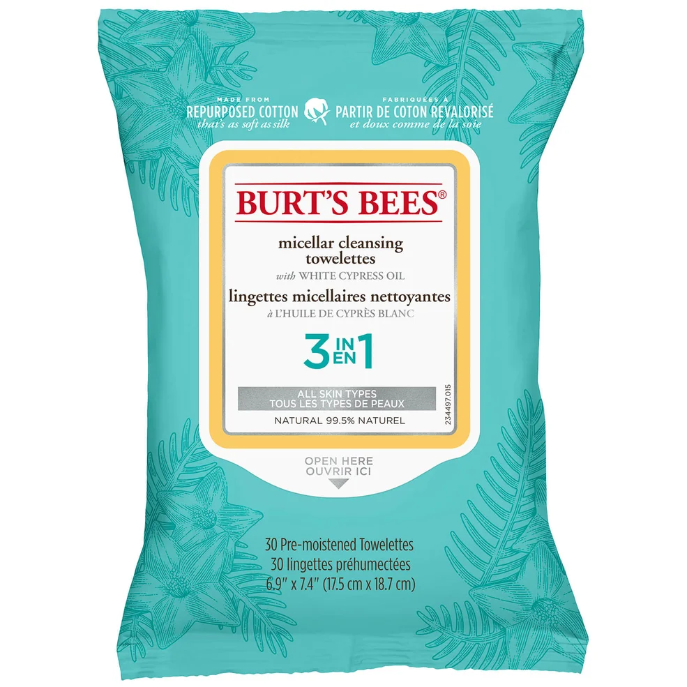 Lingettes micellaires nettoyantes Burt's Bees - 30 lingettesImage1