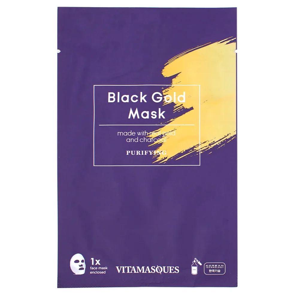 Vitamasques Black Gold Dust Sheet Mask 20mlImage1
