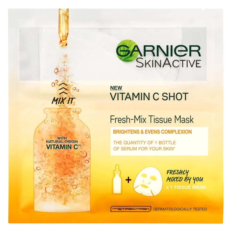 Garnier Fresh-Mix Brightening Face Sheet Shot Mask with Vitamin C 33gImage1