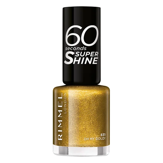 Rimmel Vernis à ongles à paillettes 60 secondes – Oh My Gold
