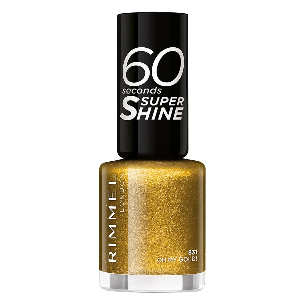 Rimmel Vernis à ongles à paillettes 60 secondes – Oh My GoldImage1