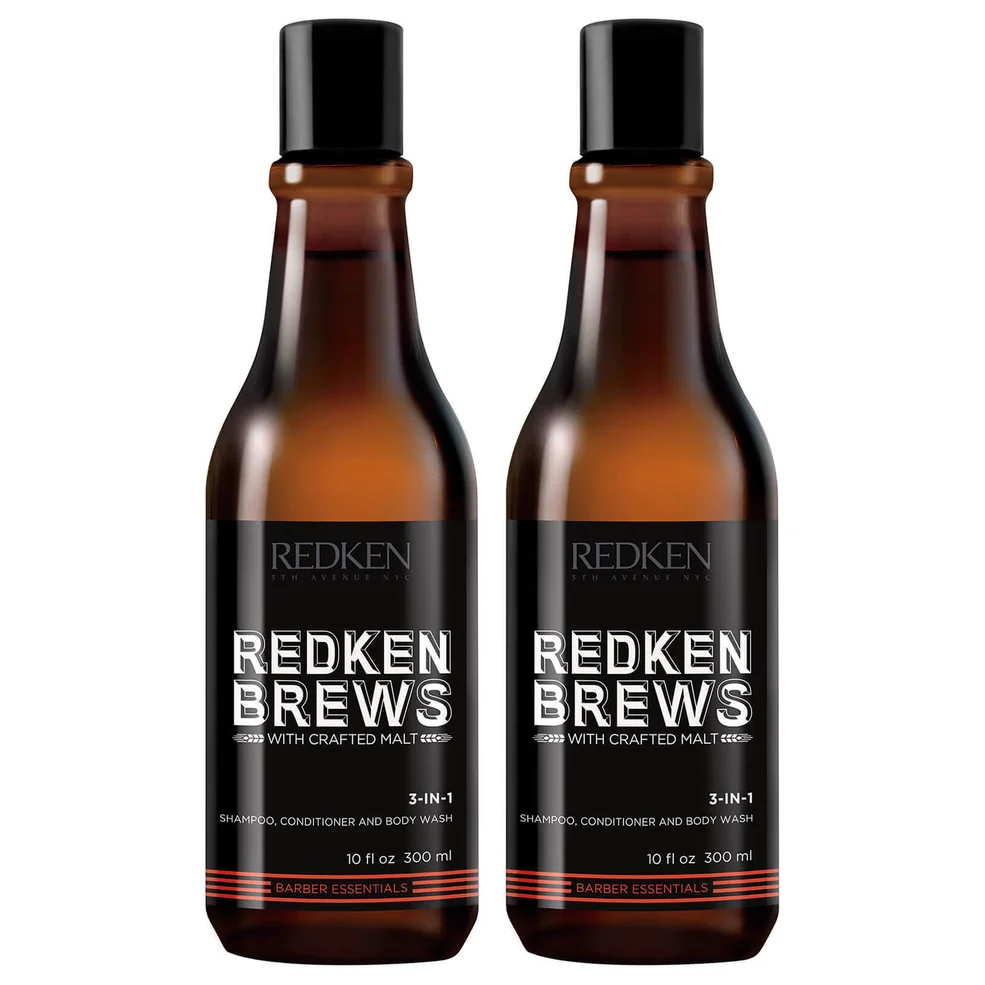 Duo de shampooings 3-en-1 pour homme Redken BrewsImage1