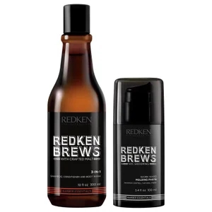 Duo cire et shampooing pour homme Redken Brews - undefined undefined