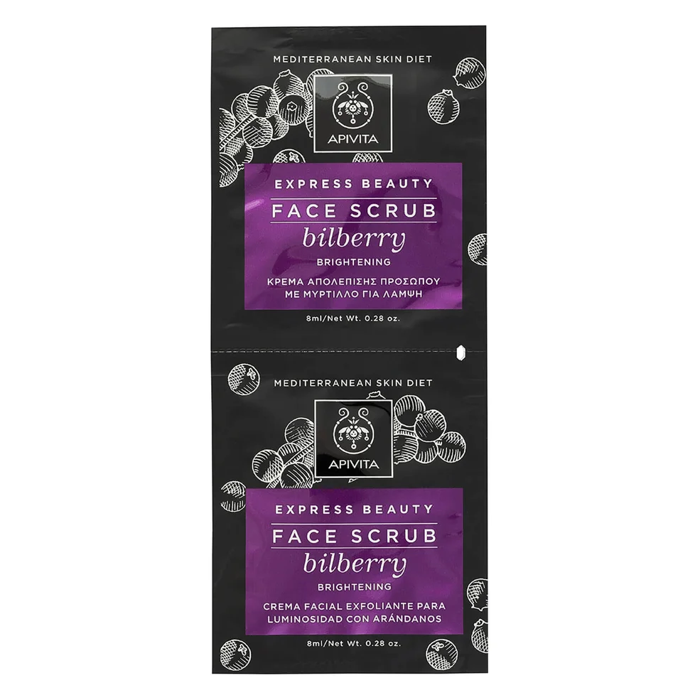 Gommage Éclaircissant Express APIVITA 2 x 8 ml – MyrtillesImage1