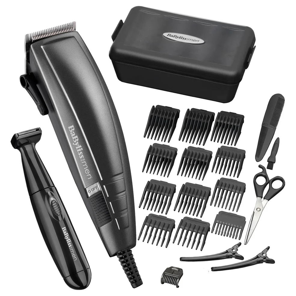 Kit tondeuse 22 pièces Home Hair Cutting Kit BaByliss for Men - Prise AnglaiseImage1