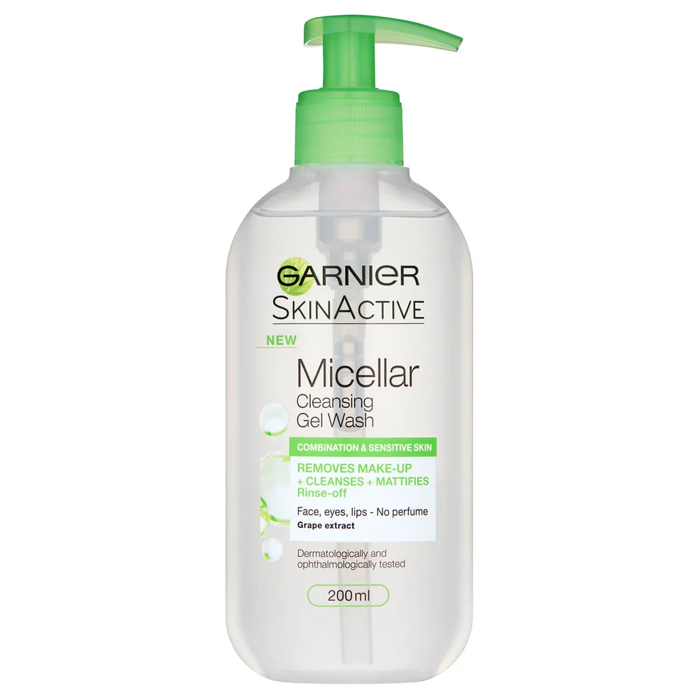 Gel Lavant Visage Micellaire pour Peaux Mixtes et Sensibles Garnier 200 mlImage1