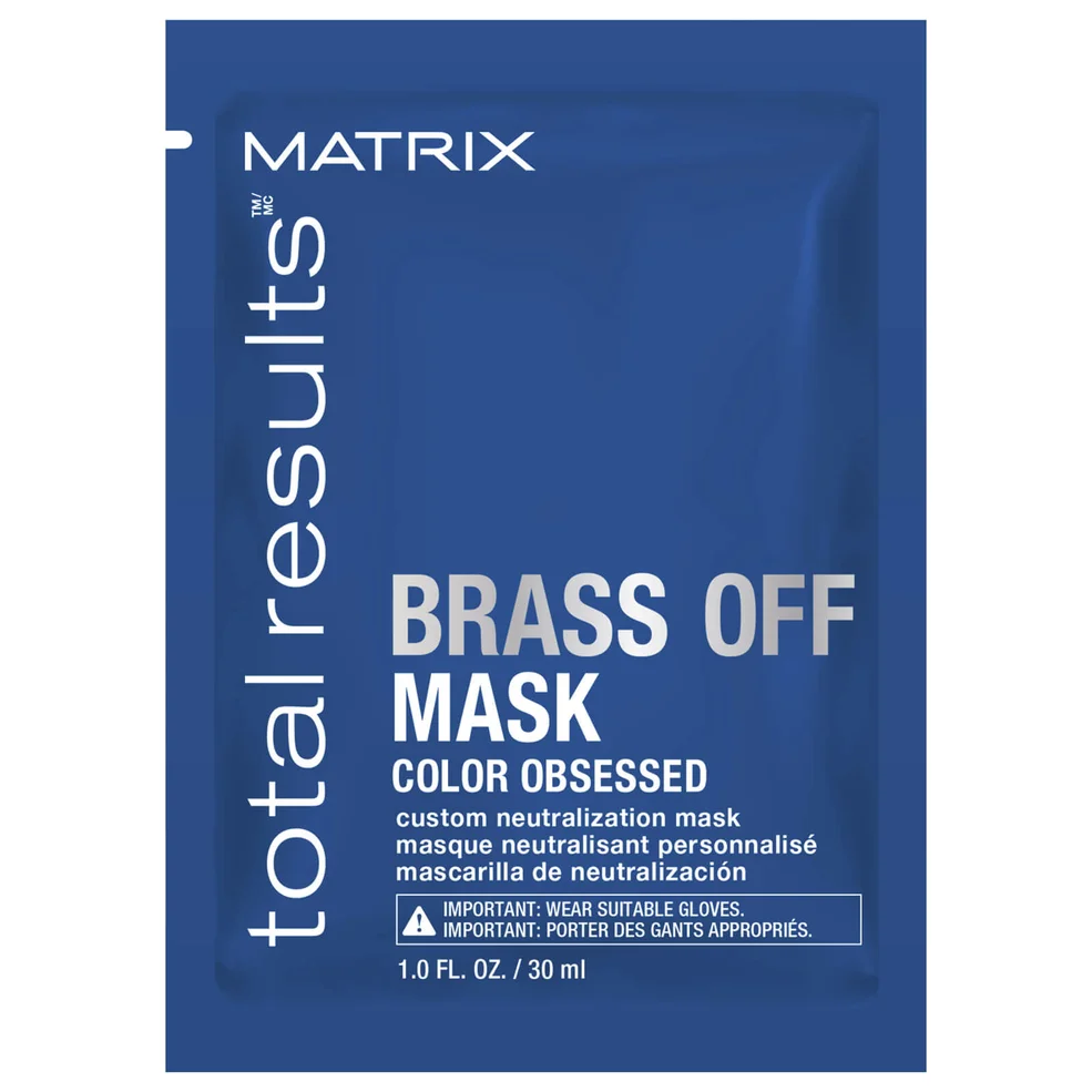 Matrix Total Results Brass Off Mask Sachet 30mlImage1