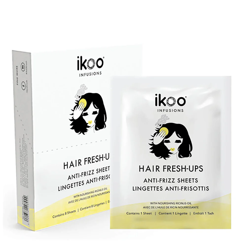 ikoo Hair Fresh-Ups Anti-Frizz Sheets (Box of 8 Sachets)Image1