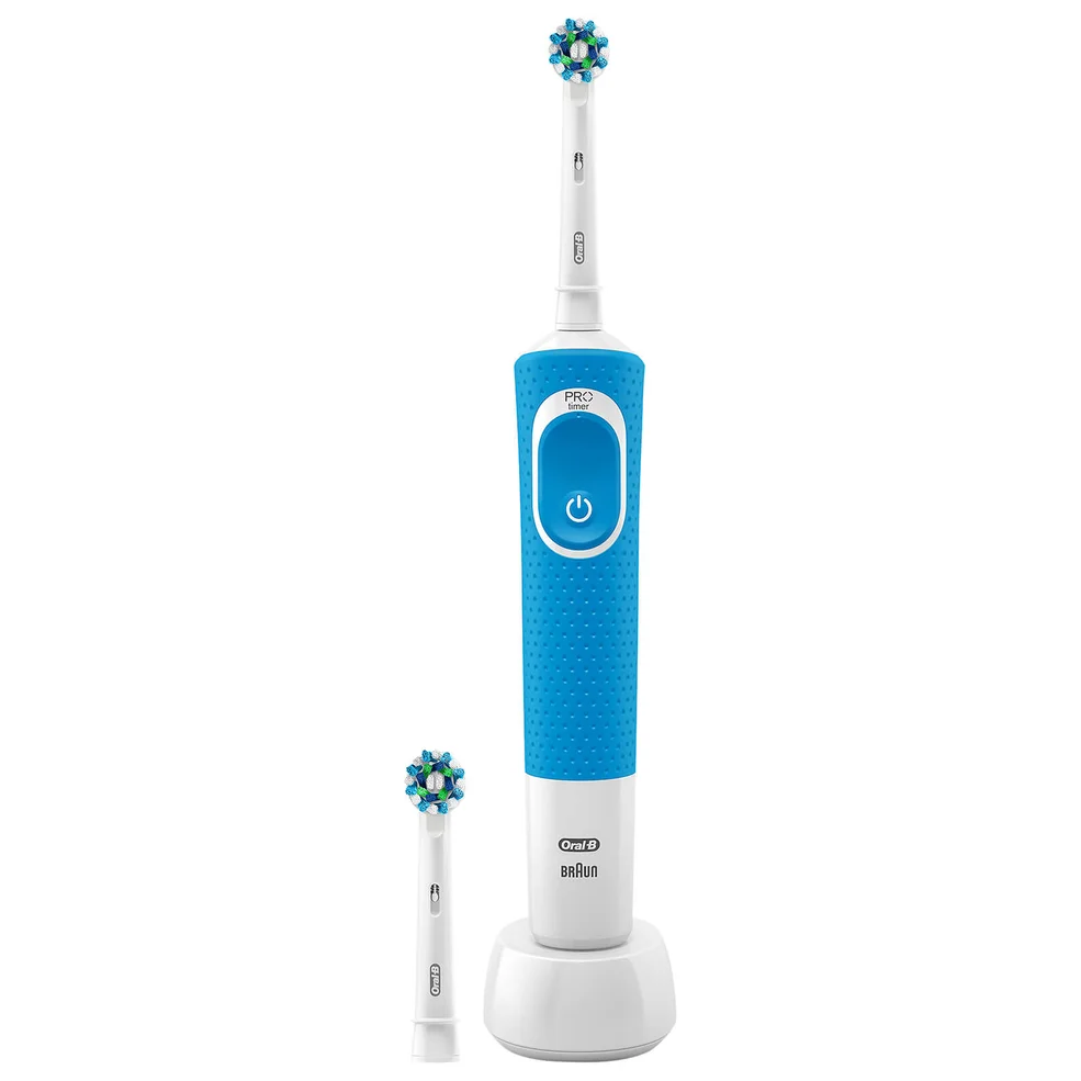 Oral B Vitality Plus CrossAction Power Handle Electric Toothbrush - BlueImage1