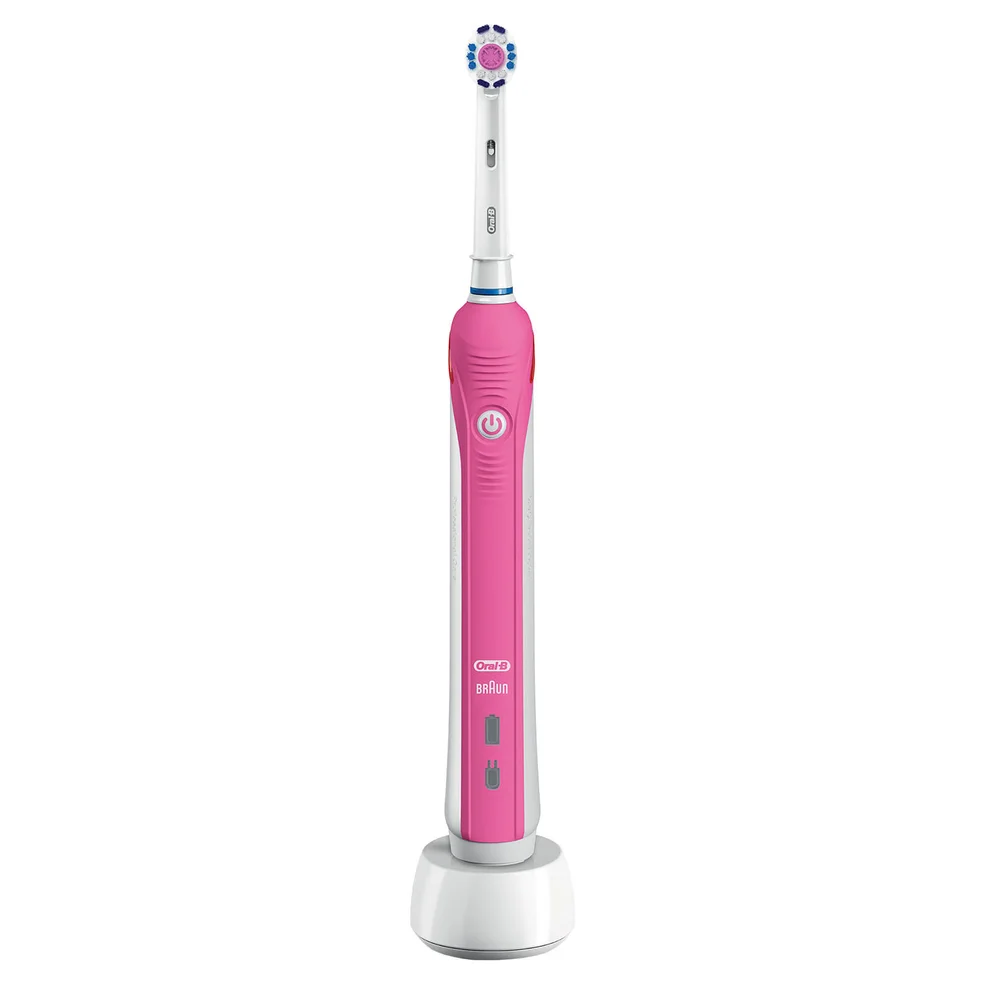 Oral B Pro 2 3D White Power Handle Electric Toothbrush - PinkImage1