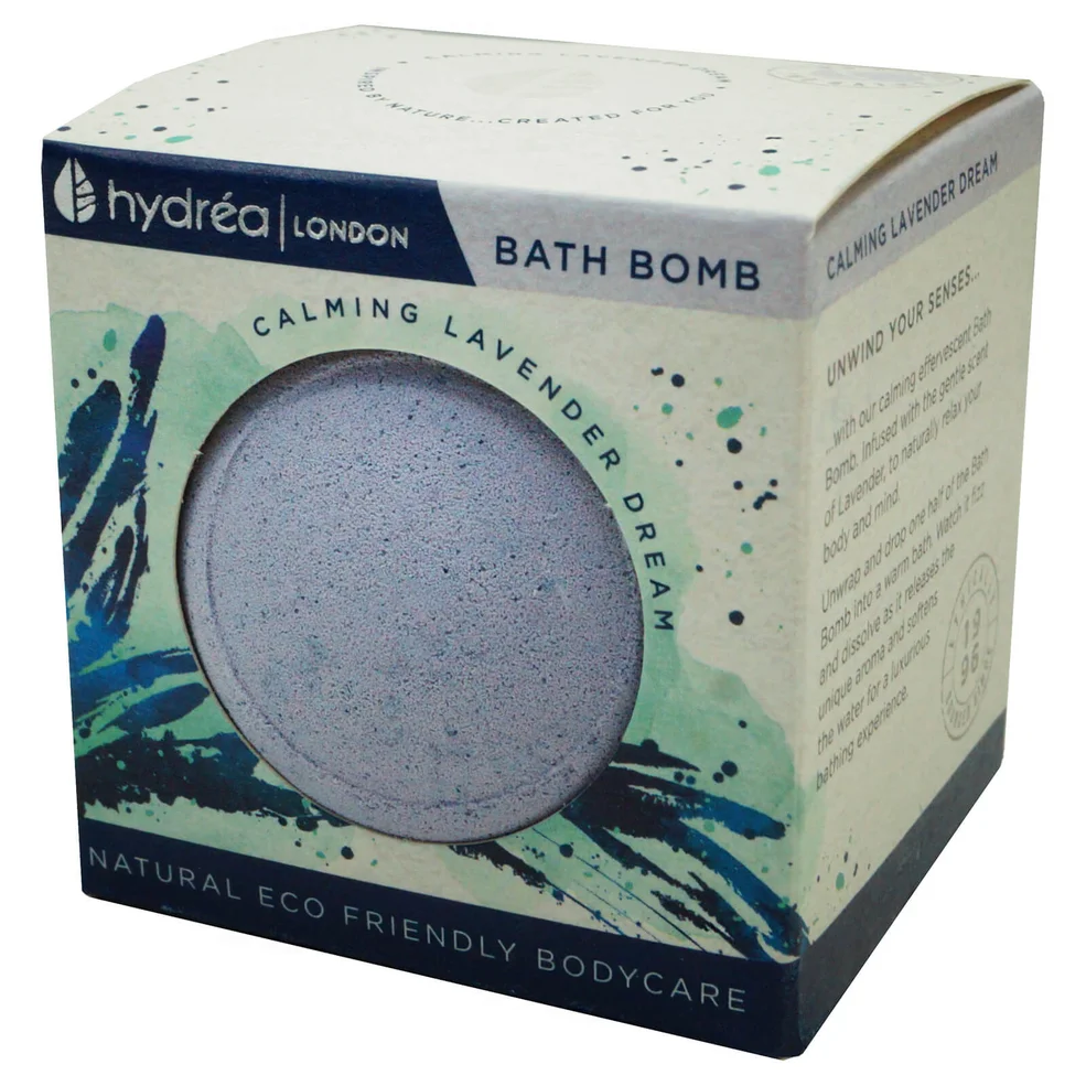 Hydrea London Calming Lavender Bath Bomb 2 x 60gImage1