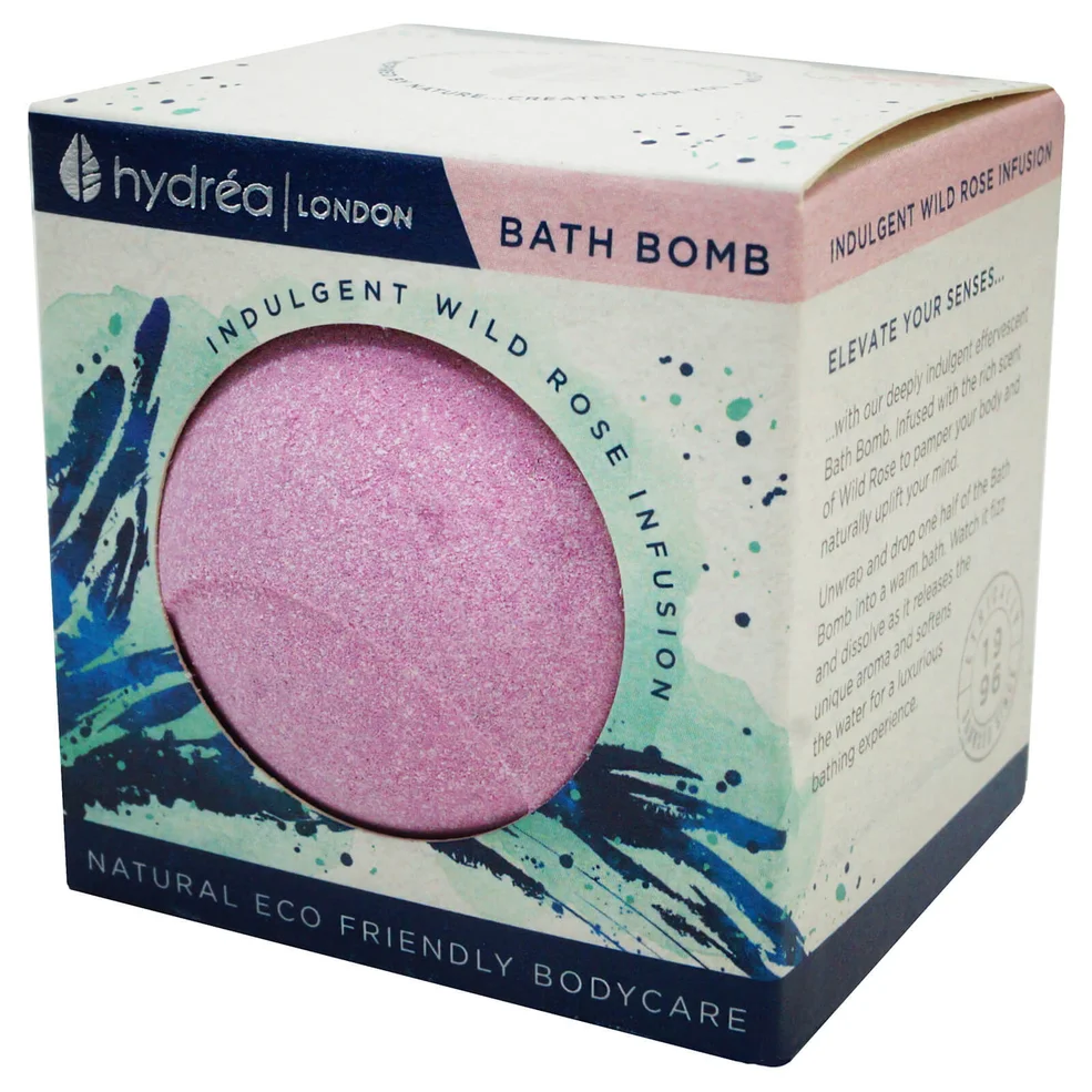Hydrea London Indulgent Wild Rose Bath Bomb 2 x 60gImage1