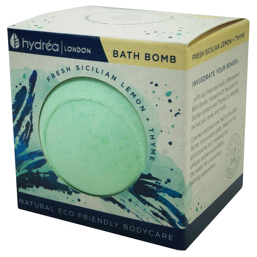 Hydrea London Uplifting Sicilian Lemon & Thyme Bath Bomb 2 x 60gImage1