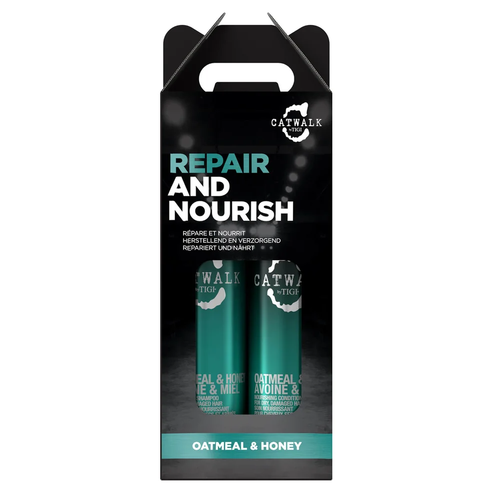 TIGI Catwalk Oatmeal & Honey Nourish Shampoo and Conditioner - Pack of 2Image1