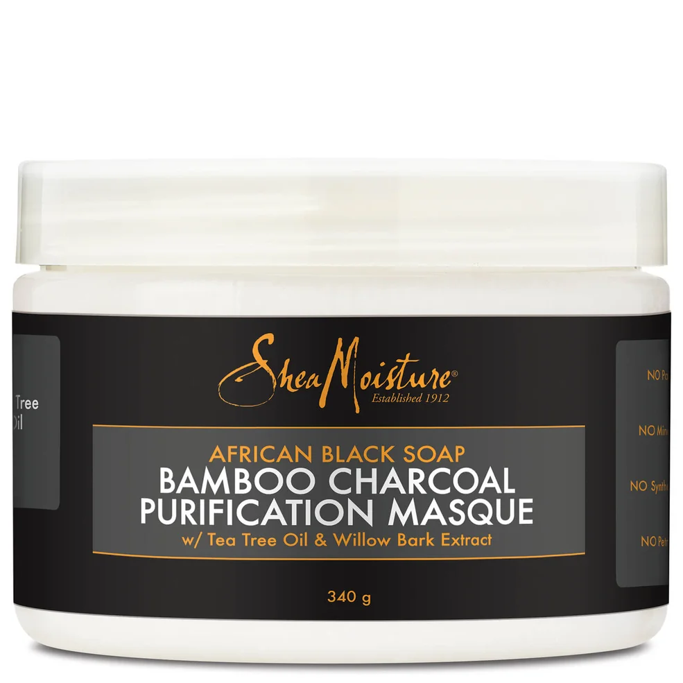 Shea Moisture African Black Soap Bamboo Charcoal Masque 354ml - ExclusiveImage1