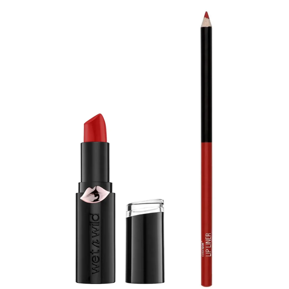 wet n wild Mega Last Matte Lipstick and Color Icon Lip Liner Duo (Various Shades)Image1