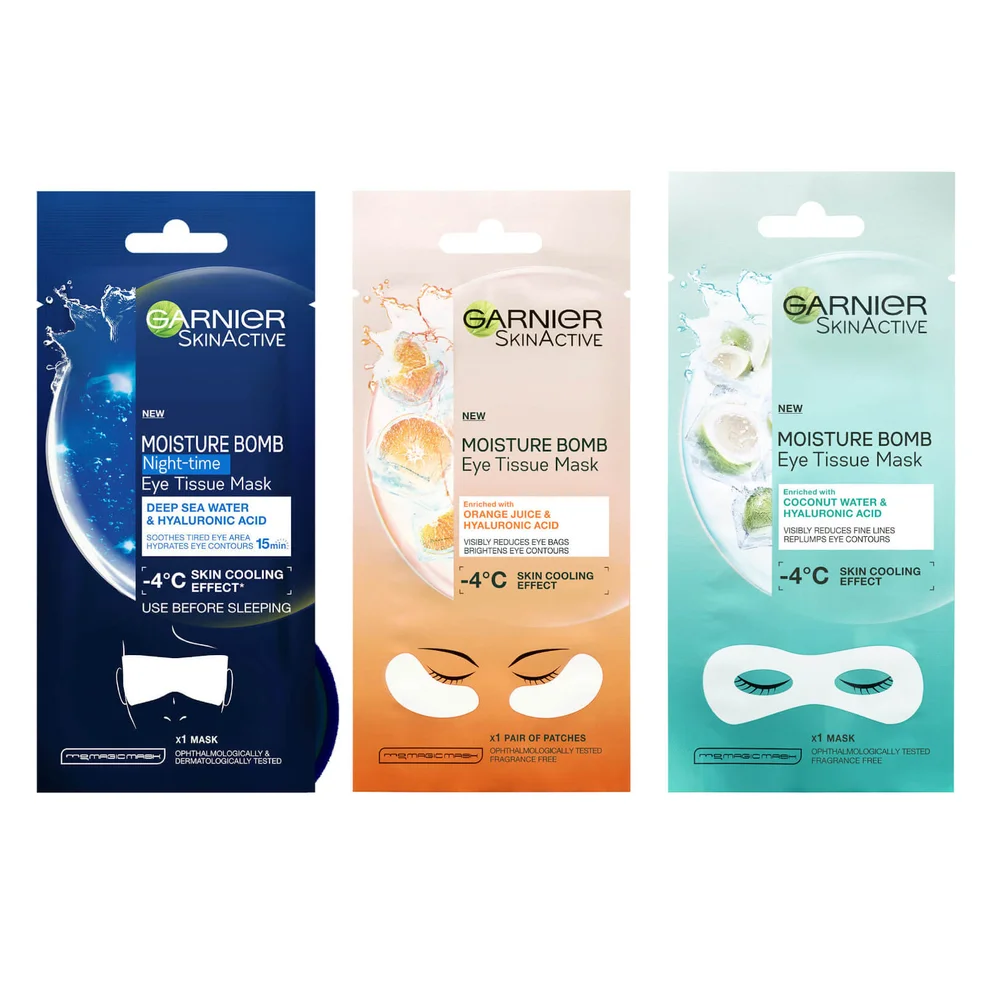 Garnier Eye Tissue Mask Tired Eyes Bundle TrioImage1
