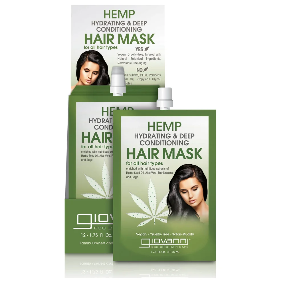 Giovanni Hemp Hydrating and Deep Conditioning Hair Mask (Pack of 12)Image1