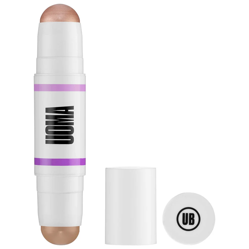 UOMA Beauty Double Take Highlight and Contour Stick 5ml (Various Shades)Image1