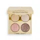 Revolution Pro Crystal Eye Quad Palette de Fards à Paupières - Gold Crystal 0,8 g
