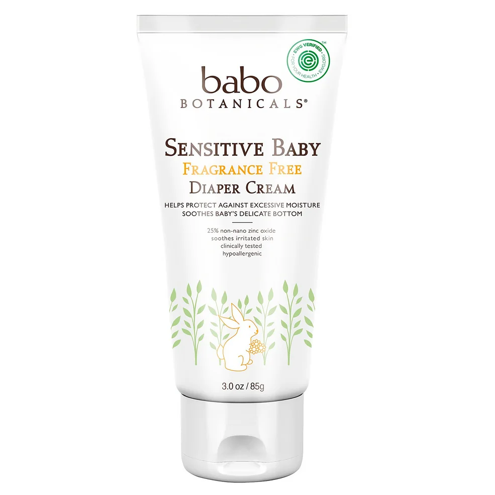 Babo Botanicals Sensitive Baby Fragrance Free Zinc Diaper CreamImage1