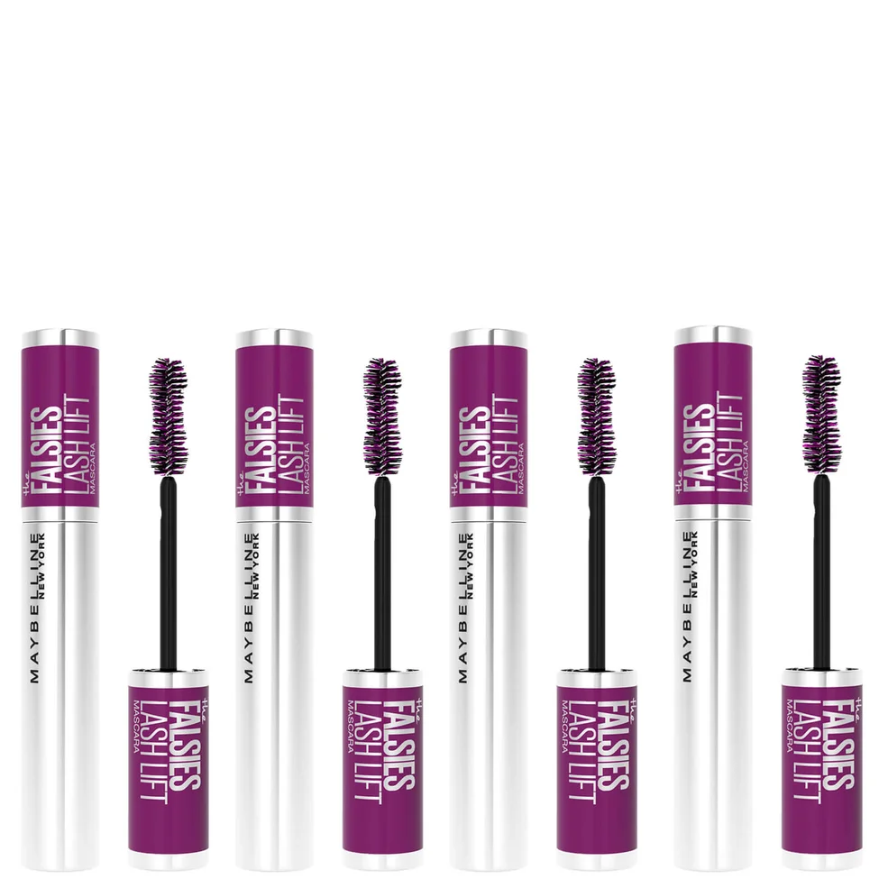Maybelline The Falsies Instant Lash Lift Look Lengthening Volumising Mascara - 01 Black (Pack of 4)Image1