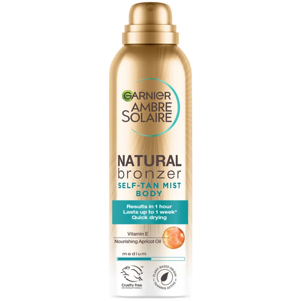 Garnier Ambre Solaire Natural Bronzer Quick Drying Body Self Tan Mist Medium 150mlImage1