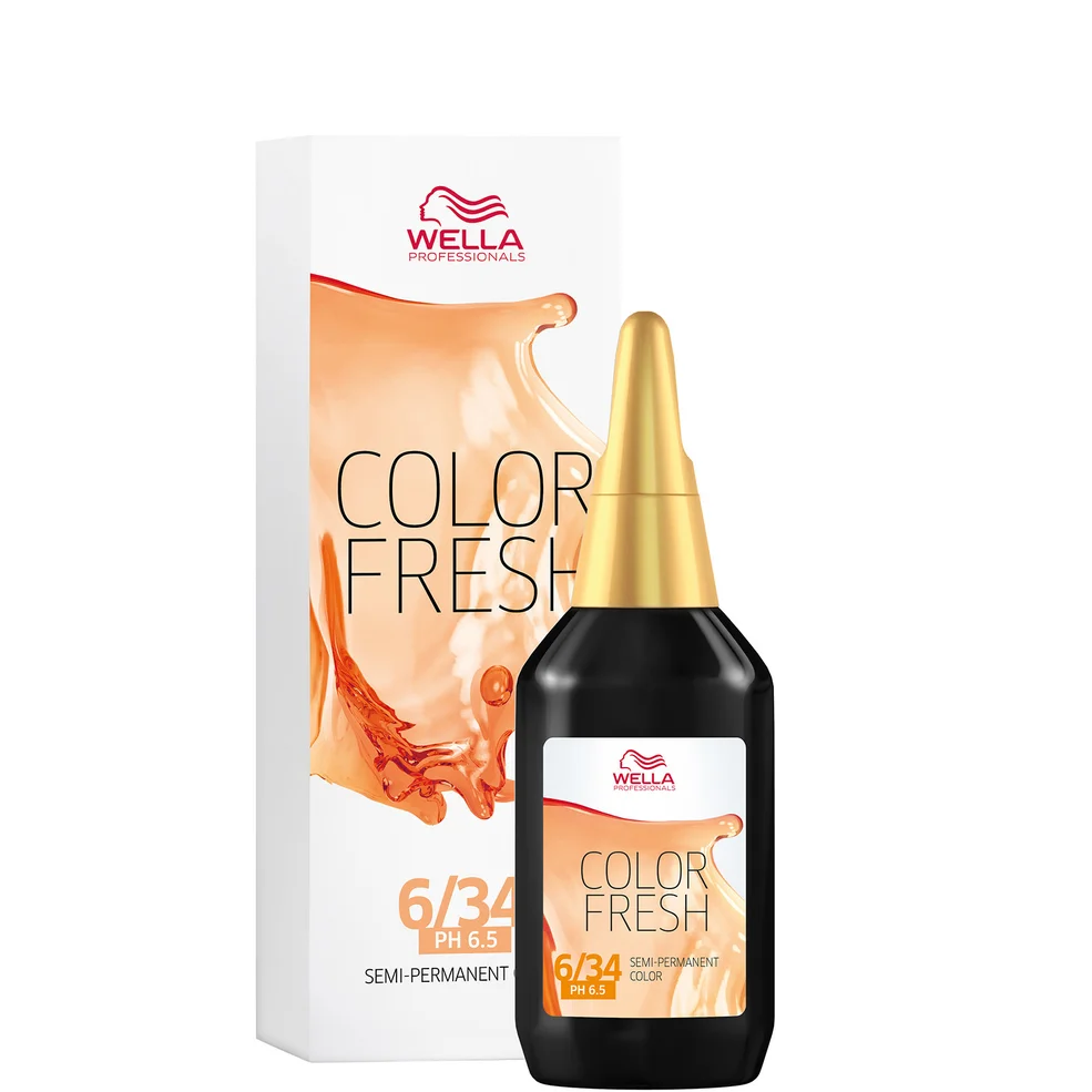Coloration semi-permanente WELLA COLOR FRESH - Dark Gold Red Blonde 6.34 (75ml)Image1
