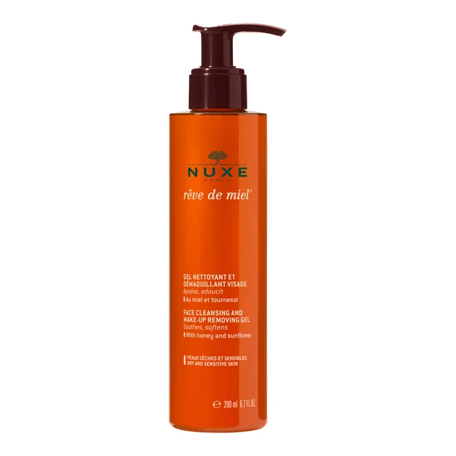 NUXE Rêve de Miel Gel Nettoyant et Démaquillant Visage 200 ml